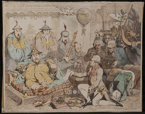 De ontvangst van de diplomaat en zijn gevolg aan het hof van Peking, 1792